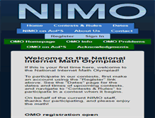 Tablet Screenshot of internetolympiad.org